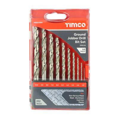 Timco HSSG10DS HSS Drill Set 10pc 1mm - 10mm...